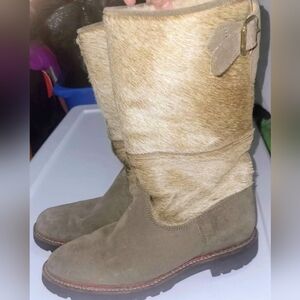 Penelope Chilvers Ponyhair Mid-Calf Jackson Moto Boots